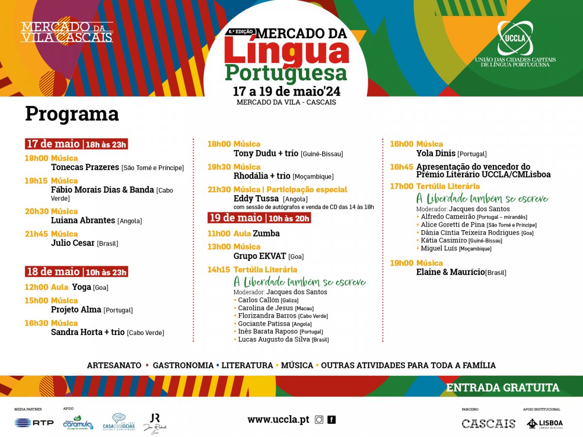 Mercado da Lingua Portuguesa 2024 - Programacao