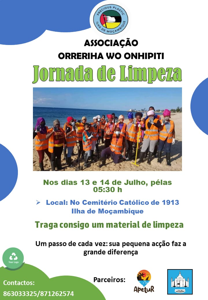 Jornada de Limpeza na Ilha de Mocambique-Cartaz