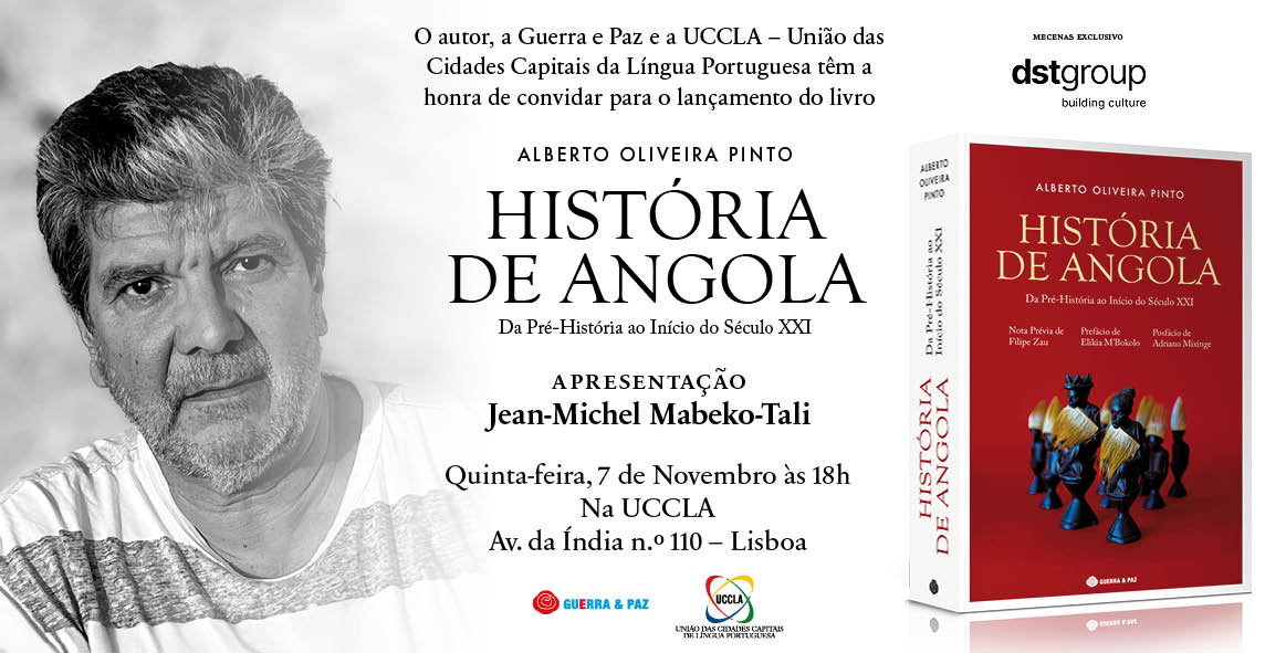 Lançamento do livro “História de Angola” de Alberto Oliveira Pinto