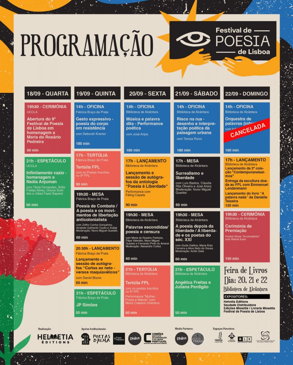 Festival de Poesia de Lisboa - Programação