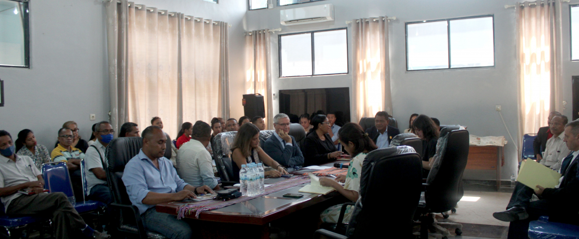 Apresentação do projeto-piloto de requalificação de um espaço público em Díli