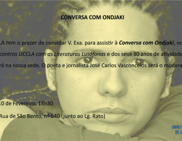 Encontro com as Literaturas Lusófonas - UCCLA recebe Ondjaki 