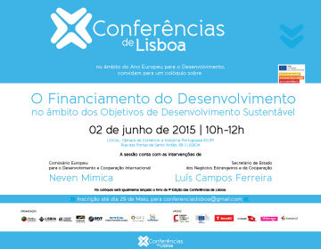 Colóquio sobre o Financiamento do Desenvolvimento e lançamento do livro das Conferências de Lisboa