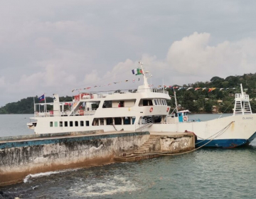 Viagem inaugural do novo navio que liga São Tomé e o Príncipe