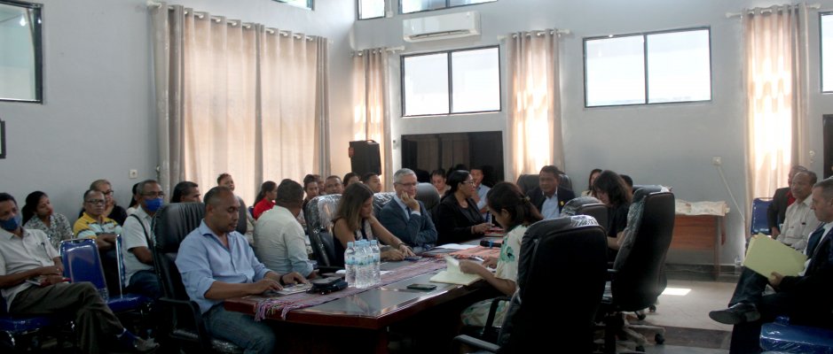 Apresentação do projeto-piloto de requalificação de um espaço público em Díli