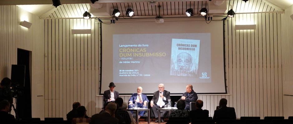 UCCLA recebeu lançamento do livro “Crónicas dum insubmisso” de Hélder Martins