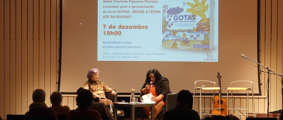 UCCLA acolheu lançamento do livro “Gotas - Desde a terra até às nuvens” de Adela Figueroa Panisse