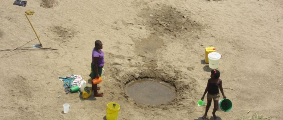 Zonas rurais de Nampula com acesso a água potável