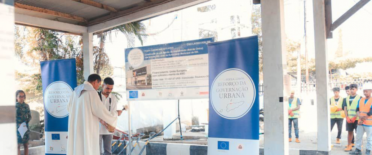 Lançamento da primeira pedra do Balcão de Atendimento Municipal de Díli