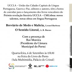 Lançamentos dos livros vencedores do Prémio Revelação Literária UCCLA-CMLisboa 