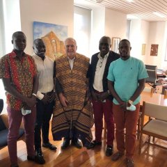 Reunião com formandos da Guiné-Bissau