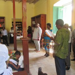 Inauguração da biblioteca pública distrital da Ilha de Moçambique