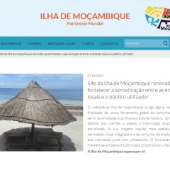 Ilha de Moçambique com website renovado 