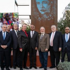 Inauguração da escultura de Alda Lara em Oeiras